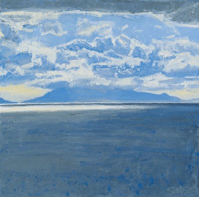 Ciemne morze, Rum, 2015 (olej na płótnie) autorstwa Charles Simpson