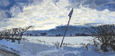 Grudniowe popołudnie, 2011 (olej na płótnie) autorstwa Charles Simpson