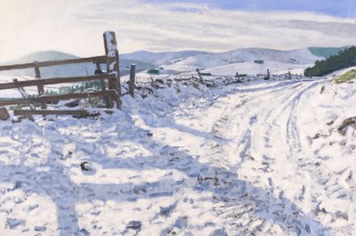January Track, 2017 (olej na płótnie) autorstwa Charles Simpson