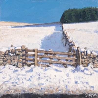 Brama przydrożna, 2017 (olej na płótnie) autorstwa Charles Simpson