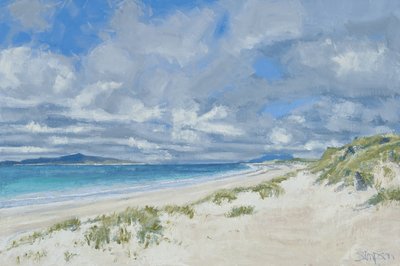 West Beach, Berneray, 2013 (olej na płótnie) autorstwa Charles Simpson
