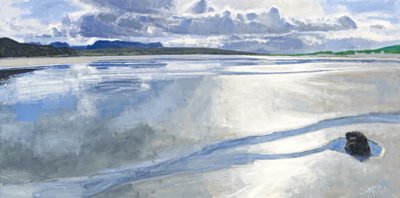 Wet Sands, Achnahaird, 2011 (olej na płótnie) autorstwa Charles Simpson