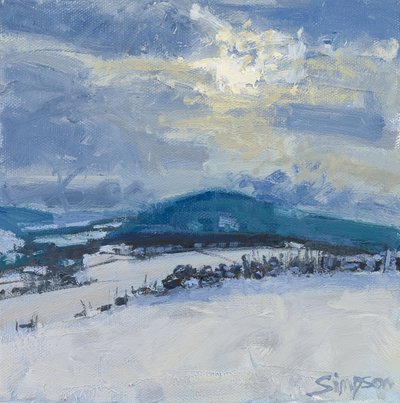 Winter Hill, 2015 (olej na płótnie) autorstwa Charles Simpson