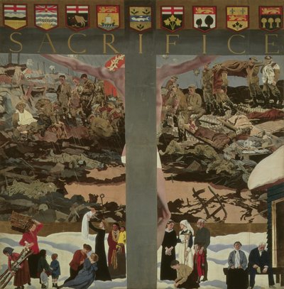 Ofiara, c.1918 (olej) autorstwa Charles Sims