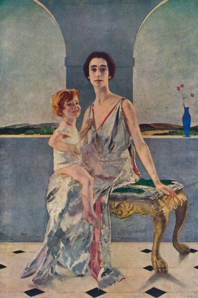 Hrabina Rocksavage i jej syn, 1922 1935 autorstwa Charles Sims