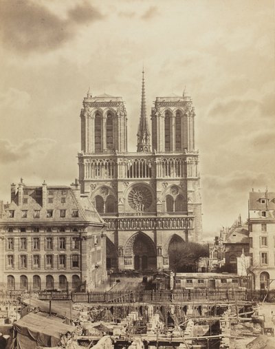 Notre Dame de Paris, początek lat 60. XIX wieku. autorstwa Charles Soulier