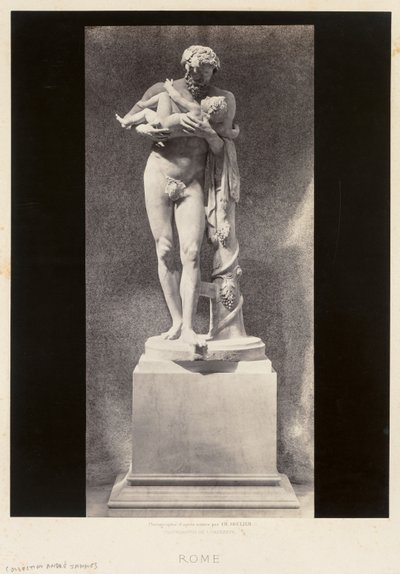 Silenus trzymający dziecko Dionizos, Luwr, Paryż, ok. 1930 1860. autorstwa Charles Soulier