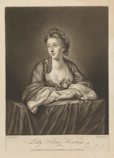 Lady Selina Hastings (z domu Shirley), hrabina Huntington autorstwa Charles Spooner