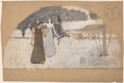Studia dla lunet autorstwa Charles Sprague Pearce