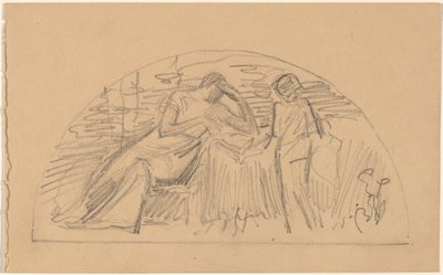 Studiuj na lunetę autorstwa Charles Sprague Pearce
