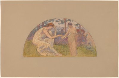 Studiuj na lunetę autorstwa Charles Sprague Pearce