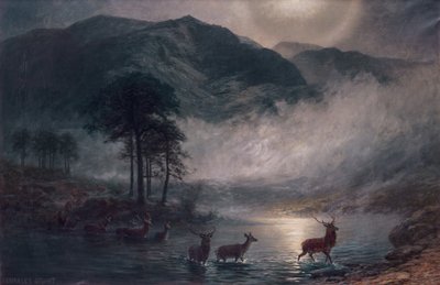Przeprawa przez rzekę (olej na płótnie) autorstwa Charles Stuart