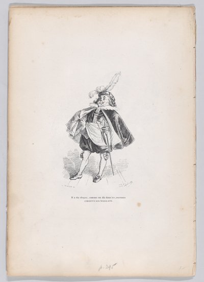 Ma każdy z nich, jak mówią w dziennikach poświęconych sztukom plastycznym ze Sceny..., ok. 1930. 1837-47. autorstwa Charles Tamisier