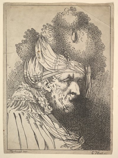 Głowa Orientu, ca. 1803. autorstwa Charles Theodosius Heath