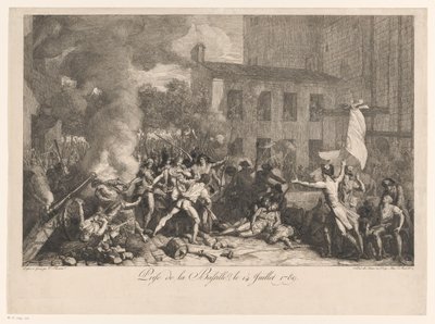 Beststorming van de Bastille, 14 lipca 1789 Szturm na Bastylię, 14 lipca 1789 (tytuł na obiekcie) autorstwa Charles Thevenin