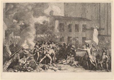 Szturm na Bastylię, 14 lipca 1789 autorstwa Charles Thevenin