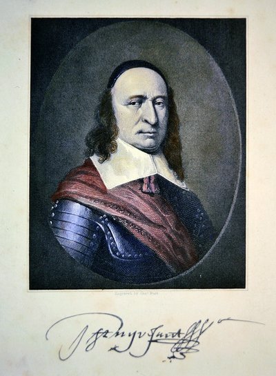Peter Stuyvesant (kolorowy grawerunek) autorstwa Charles Thomas Burt