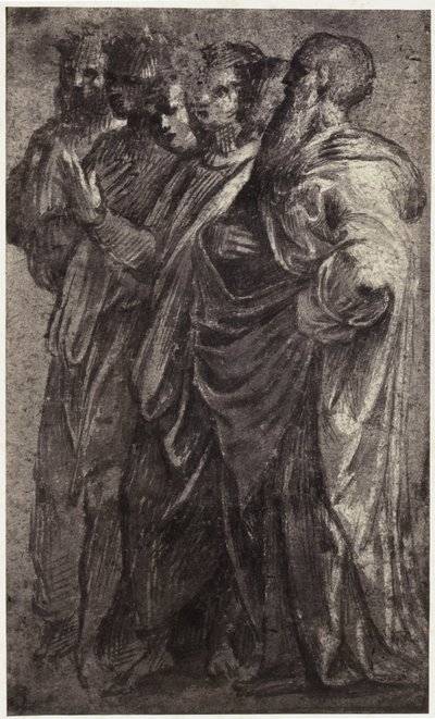 Reprodukcja fotograficzna rysunku Rafaela, sześciu mędrców autorstwa Charles Thurston Thompson