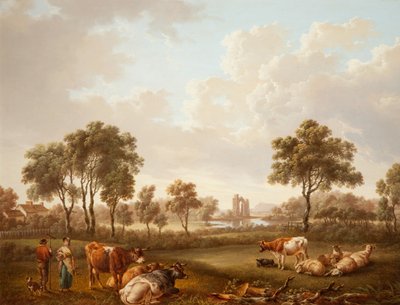 Pejzaż z postaciami, 1812 autorstwa Charles Towne