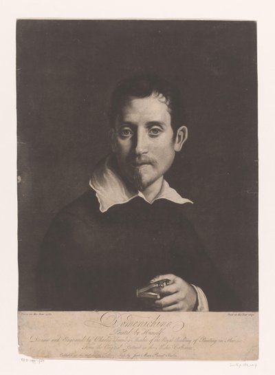 Portret van Domenichino Domenichino (tytuł na obiekcie) autorstwa Charles Townley