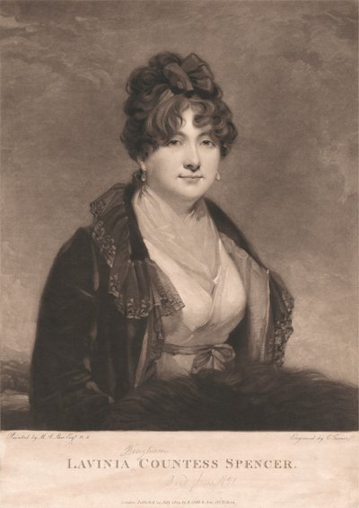 Lavinia Bingham, hrabina Spencer autorstwa Charles Turner