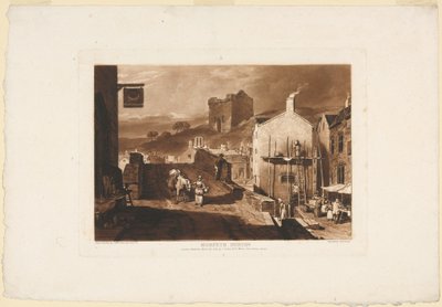 Morpeth, Northumberland, z Liber Studiorum, 1809 autorstwa Charles Turner