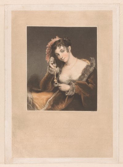 Portret van Emily St Clare Emily (tytuł na obiekcie) autorstwa Charles Turner