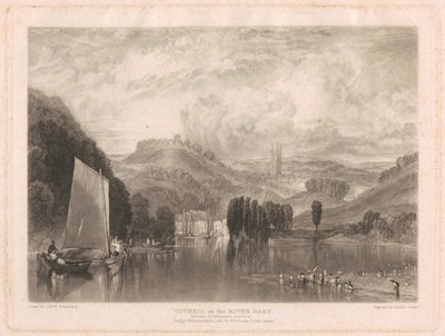 Totnes, nad rzeką Dart autorstwa Charles Turner