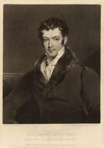 Washington Irving autorstwa Charles Turner