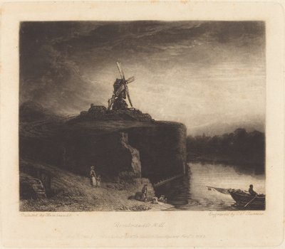 Młyn autorstwa Charles Turner after Rembrandt van Rijn