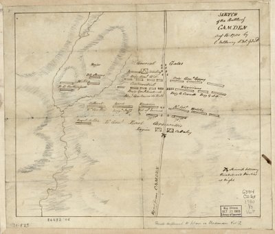 Bitwa pod Camden, sierpień. 16 autorstwa Charles Vallancey