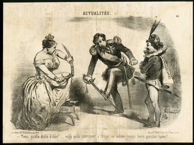 Ilustracja Charlesa Verniera (?-1887) w Le Charivari autorstwa Charles Vernier