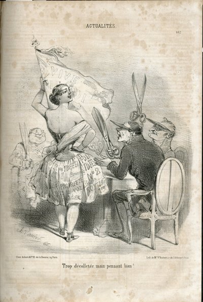 Ilustracja Charlesa Verniera (?-1887) w Le Charivari autorstwa Charles Vernier