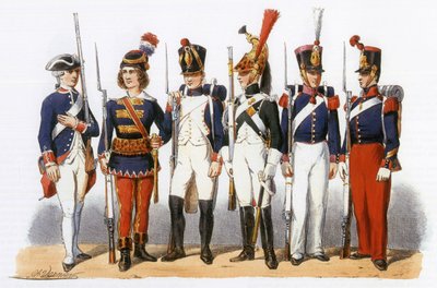 Mundury w armii francuskiej: Szkoły wojskowe: 18-19 w. autorstwa Charles Vernier