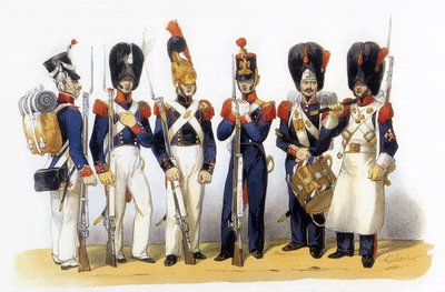Mundury armii francuskiej: Gwardia Narodowa (piechota) autorstwa Charles Vernier