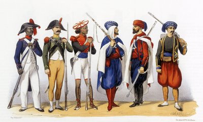 Mundury francuskiej armii kolonialnej autorstwa Charles Vernier