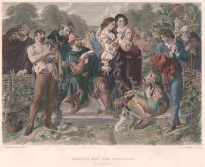 Orlando i zapaśnik - „Jak wam się podoba” autorstwa Charles W. Sharpe
