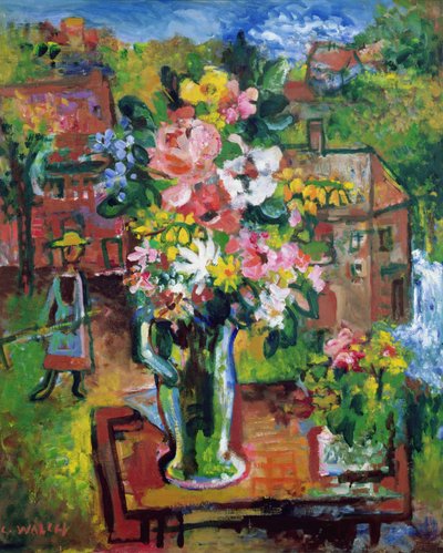 Mały ogród (olej na płótnie) autorstwa Charles Walch