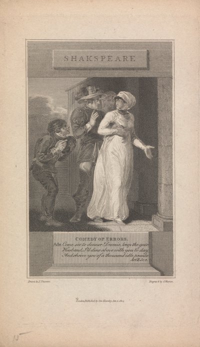 Komedia omyłek, akt II Sc. 2 autorstwa Charles Warren
