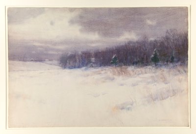 Bez tytułu [Zimowy krajobraz - New Jersey] autorstwa Charles Warren Eaton