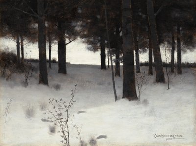 Lasy zimą, 1886. autorstwa Charles Warren Eaton