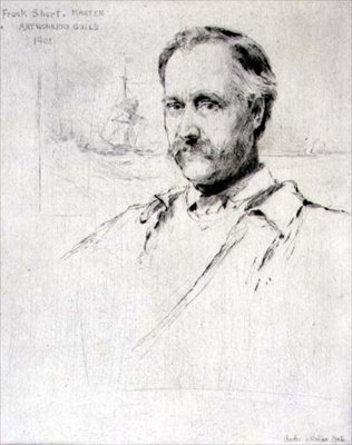 Sir Frank Short (1857-1945) malarz i grawer, mistrz Cechu Artystów Plastyków w 1901 r. autorstwa Charles Watson
