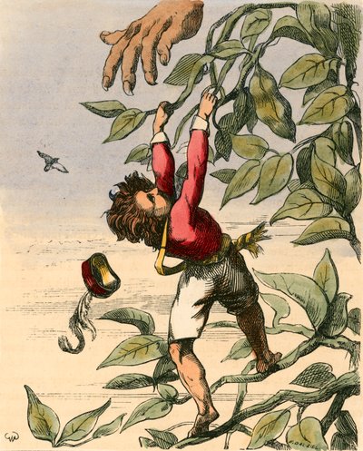 Wąska ucieczka Jacka od Giganta autorstwa Charles West Cope