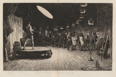 Szkoła życia Akademia Królewska autorstwa Charles West Cope