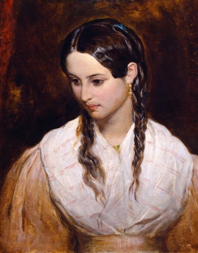 Córka karczmarza (olej na płótnie) (patrz także 149133) autorstwa Charles West Cope
