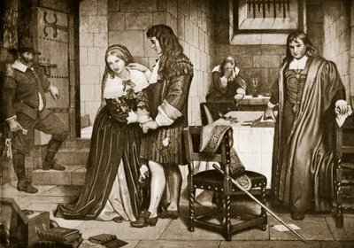 Rozstanie Pana i Lady Russell, 1683 autorstwa Charles West Cope