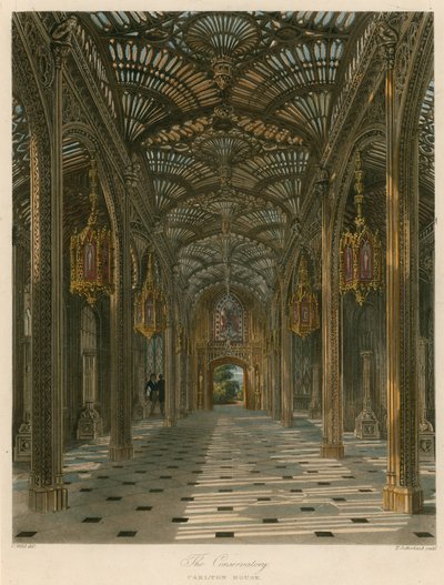 Konserwatorium, Carlton House, Londyn autorstwa Charles Wild