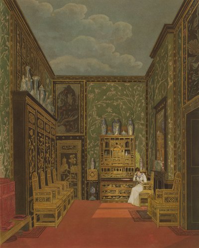 The Green Closet at Frogmore z „Historii rezydencji królewskich” Pyne