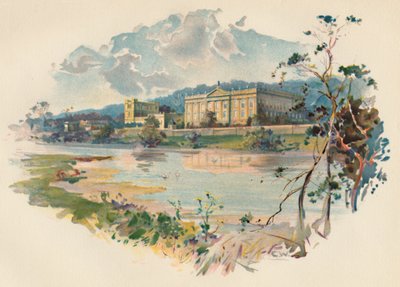 Chatsworth z Derwent, c1890 autorstwa Charles Wilkinson