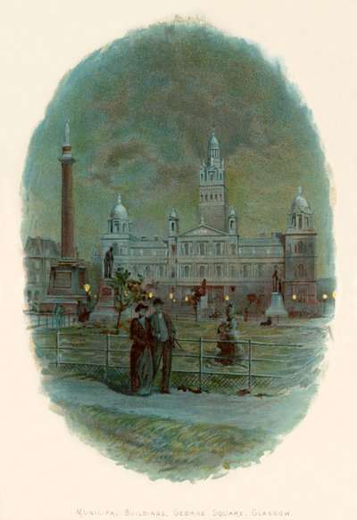 Budynki komunalne, George Square, Glasgow autorstwa Charles Wilkinson